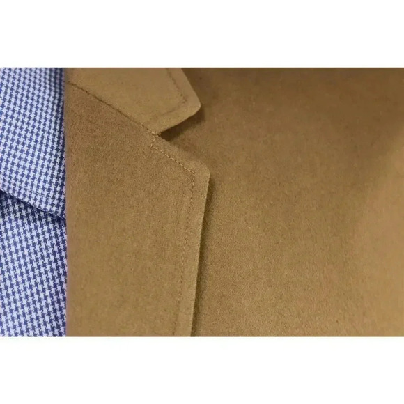 Alexandre London 50s Wool-Cashmere Made England Camel Brown Patch Pkt Blazer 38S - Picture 5 of 9